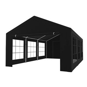 Easy up 4x6m zwart luxe partytent opvouwbaar